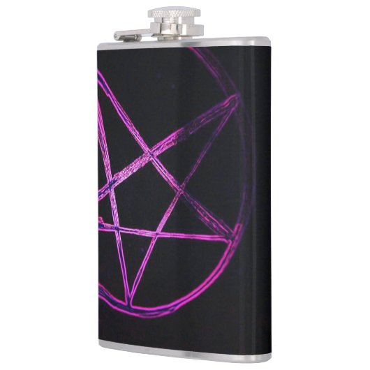 Yaie paarse pentagram heupfles (Links)