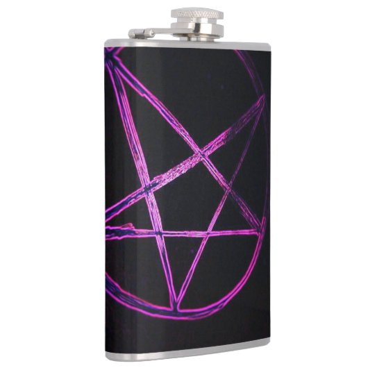 Yaie paarse pentagram heupfles (Rechts)