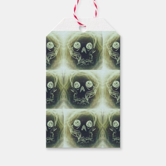 yaie Skull 666 sleutelhanger Cadeaulabel (Voorkant)