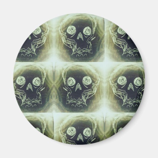 yaie Skull 666 sleutelhanger Magneet (Voorkant)