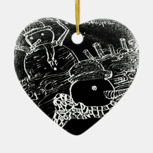 yaie snow guardian keramisch ornament (Voorkant)