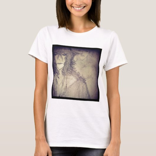 Yaie Witch 888 Power Anime Manga Tekening T-shirt (Voorkant)