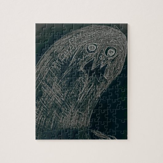 yaie worm tekening en je ziel worden donker legpuzzel (Verticaal)