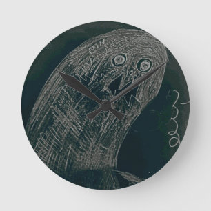 yaie worm tekening en je ziel worden donker ronde klok