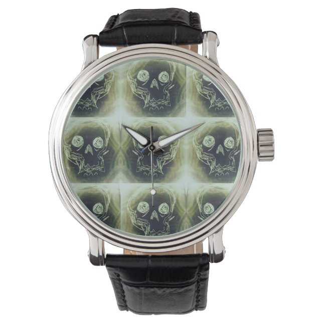 yaie yaei Skull 666 Horloge (Voorkant)