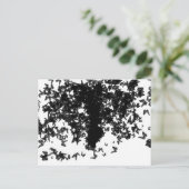 yaie zwarte moerasvlinder briefkaart (Staand voorkant)