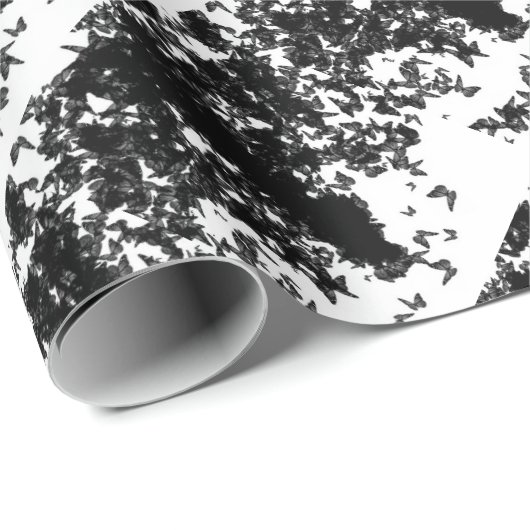 yaie zwarte moerasvlinder cadeaupapier (Rol Hoek)