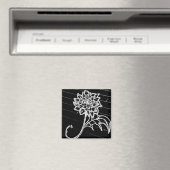 yaie zwarte rozen bloem gothic emo magneet (Insitu (Vaatwasser))