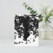 yaie zwarte swallowtail vlinder briefkaart (Staand voorkant)