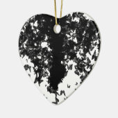 yaie zwarte swallowtail vlinder keramisch ornament (Links)