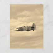 Yak 11 in vlucht briefkaart (Voorkant)