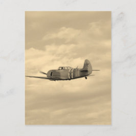 Yak 11 in vlucht briefkaart
