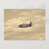 Yak 11 in vlucht briefkaart (Voorkant)