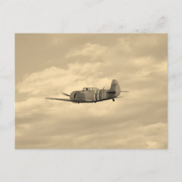 Yak 11 in vlucht briefkaart