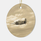 Yak 11 in vlucht keramisch ornament (Links)