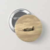 Yak 11 in vlucht ronde button 5,7 cm (Voorkant /achterkant)