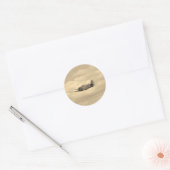 Yak 11 in vlucht ronde sticker (Envelop)