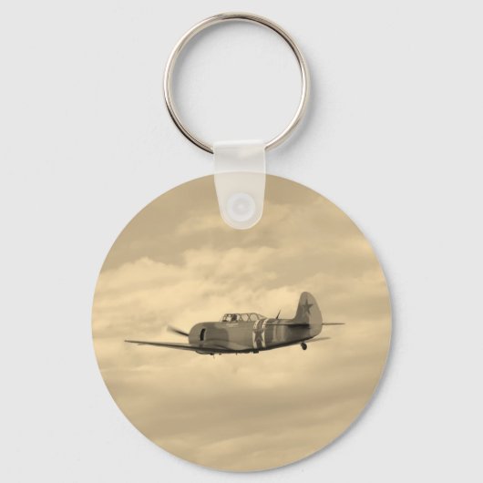 Yak 11 in vlucht sleutelhanger (Voorkant)