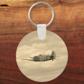 Yak 11 in vlucht sleutelhanger (Voorkant)