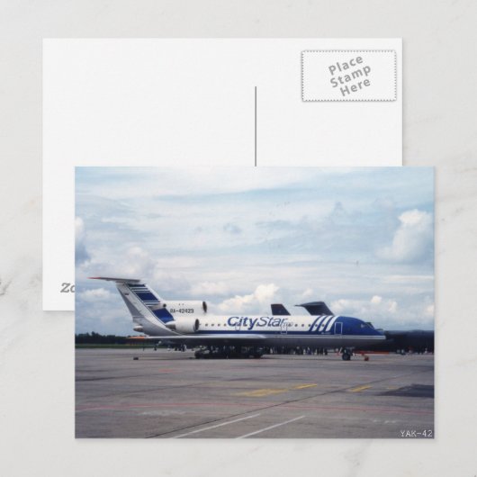 YAK-42 BRIEFKAART (Voorkant / Achterkant)