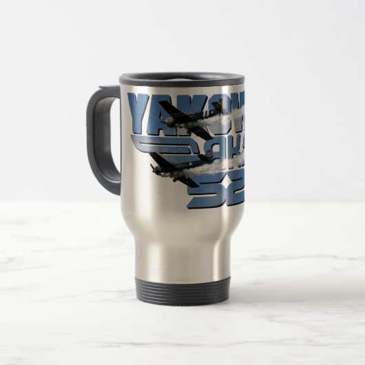 YAK-52 Bierkrug Reisbeker (Voorkant links)