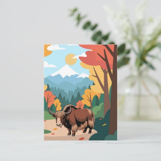Yak Ansichtkaart Briefkaart (Staand voorkant)