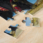 Yak Bos grunniens Bos mutus bij Yamdrok Lake Legpuzzel (Zijkant)