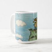 Yak bovenop de berg koffiemok (Voorkant links)