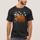 Yak Bunny Easter Egg Funny Yak Easter Sunday T-shirt (Voorkant)