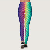 Yak Daks Original Design - Mardi Gras Mermaid Leggings (Achterkant)