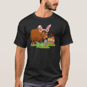Yak Easter Egg Hunting Bunny Yak Easter Sunday T-shirt (Voorkant)