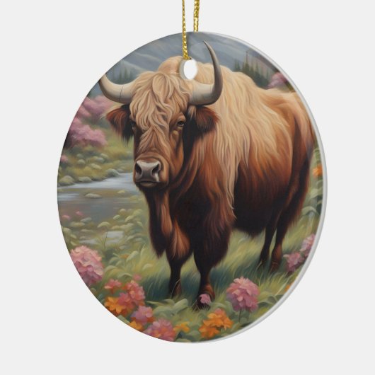 Yak Keramisch Ornament (Links)