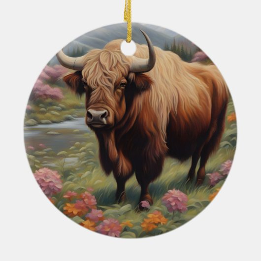 Yak Keramisch Ornament (Achterkant)