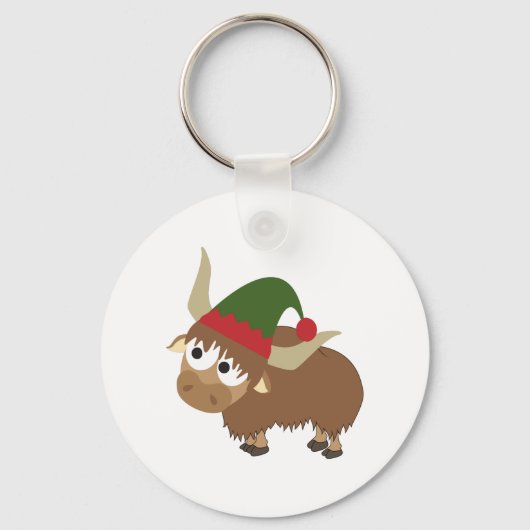 Yak Kerstmis Elf Sleutelhanger (Voorkant)