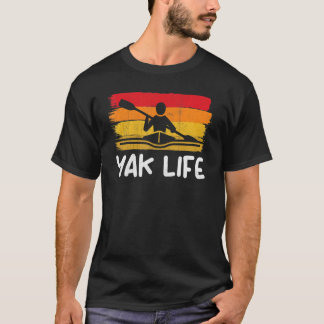 Yak Lifestyle  Canoeing Kayaking Water Sport T-shirt