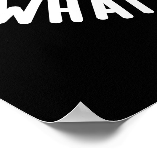 Yak moet doen wat Yak moet doen Pun Dark BG Poster (Hoek)