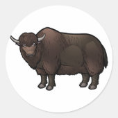 Yak Ronde Sticker (Voorkant)