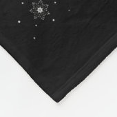 Yak Santa Sleigh Flying Funny Magical Christmas Ta Fleece Deken (Hoek)