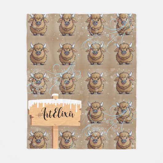 Yak Winter Breeze Fleece Deken (Voorkant)