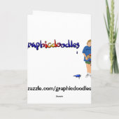 YAK yackety yak birthday chatting card Kaart (Achterkant)