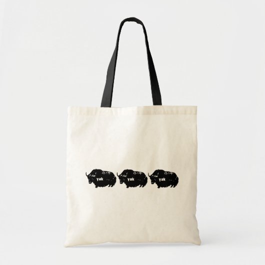 Yak Yak Yak Tote Bag (Voorkant)