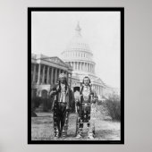 Yakama Indian Chiefs, voor het Capitol 1927 Poster (Voorkant)