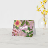 "Yakap" (knuffel) Filipijnse bloemen Kaart (Gele Bloem)