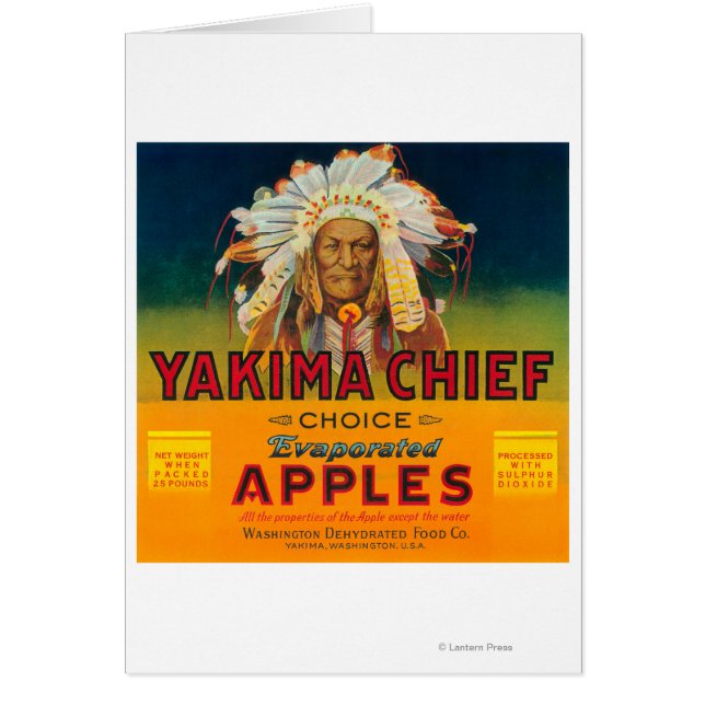 Yakima Chief Apple Label - Yakima, WA (Voorkant)
