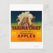 Yakima Chief Apple Label - Yakima, WA Briefkaart (Voorkant)