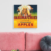 Yakima Chief Apple Label - Yakima, WA Canvas Afdruk (Insitu (Woonkamer))