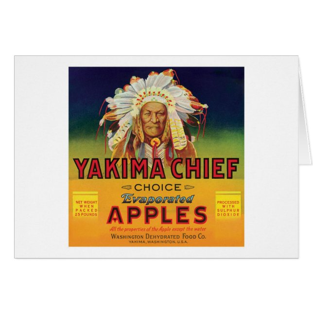 Yakima Chief Apples  Label (Voorkant Horizontaal)
