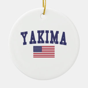 Yakima US Flag Keramisch Ornament