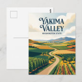 Yakima-vallei VS Briefkaart (Voorkant / Achterkant)