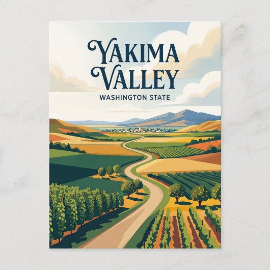 Yakima-vallei VS Briefkaart (Voorkant)